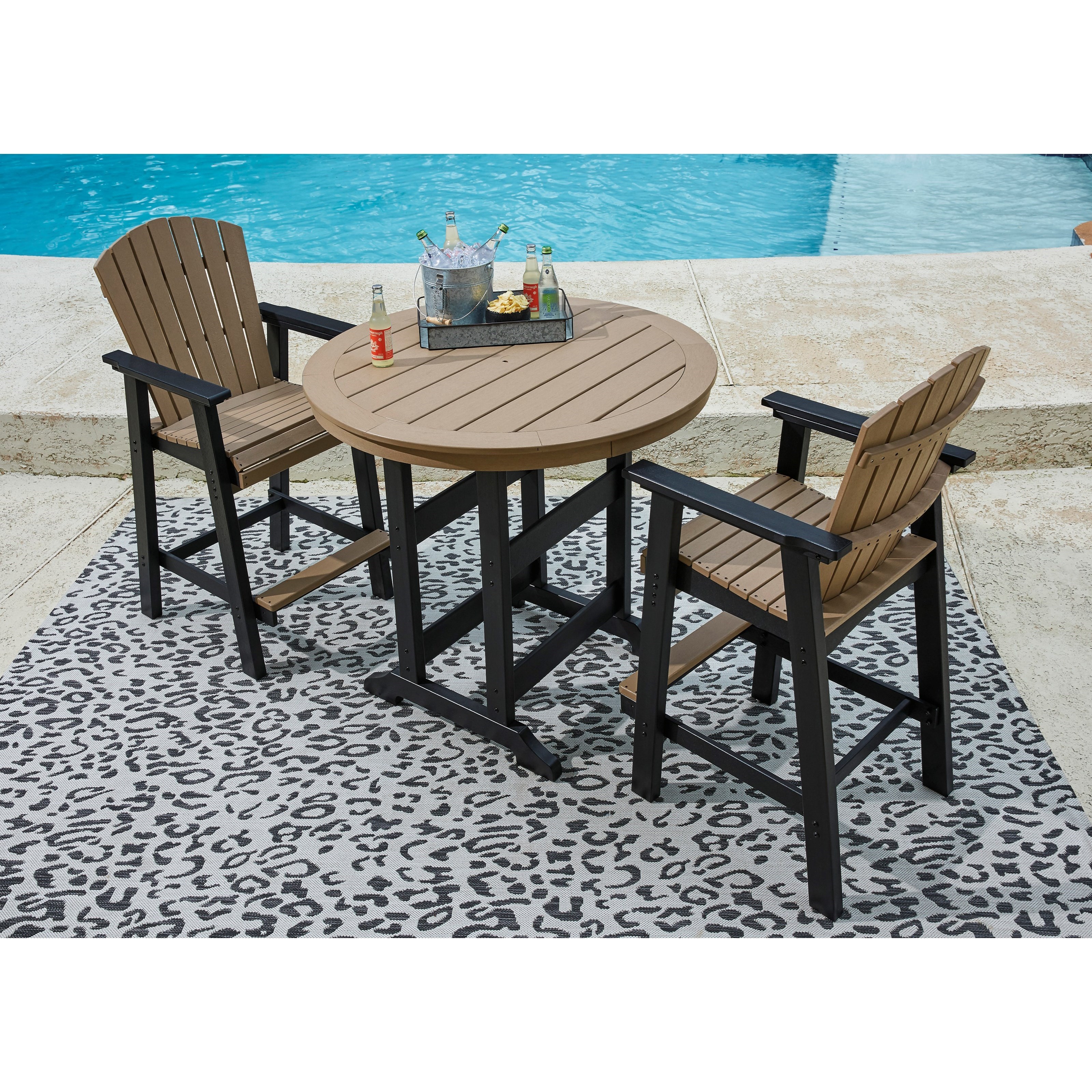 Patio bar set with hotsell umbrella